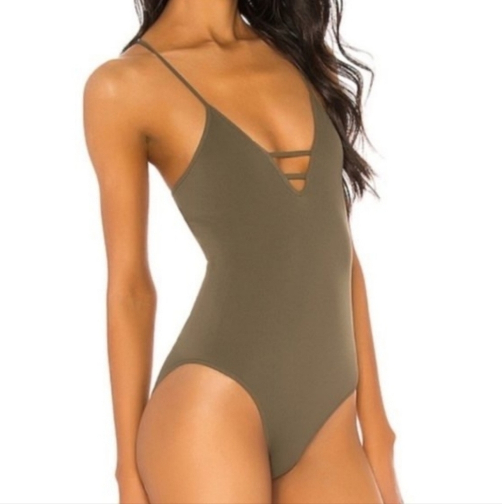 Intimately Free People Move Along Ribbed Racer Back Bodysuit